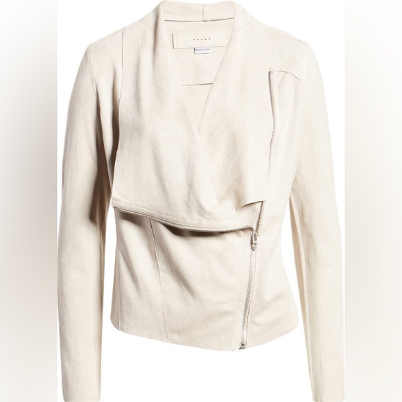 Blank NYC Faux Suede Cream Draped Blazer - Picture 4 of 9